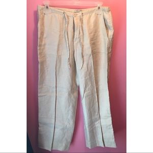 Linen capris